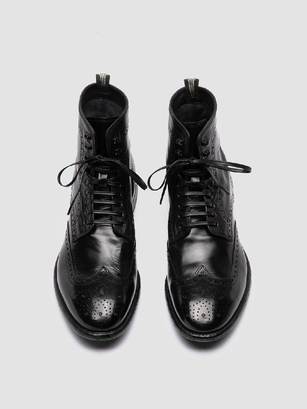 Officine Creative EMORY CAOU 016 Stivali Neri in Pelle Vendite Flash