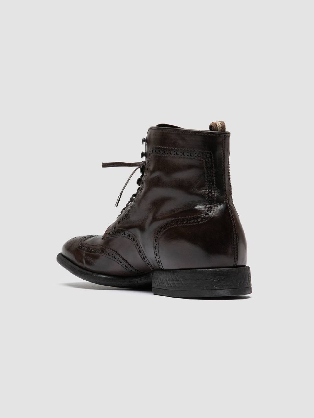 Officine Creative EMORY CAOU 014 Stivali Marrone Scuro in Pelle Negozio