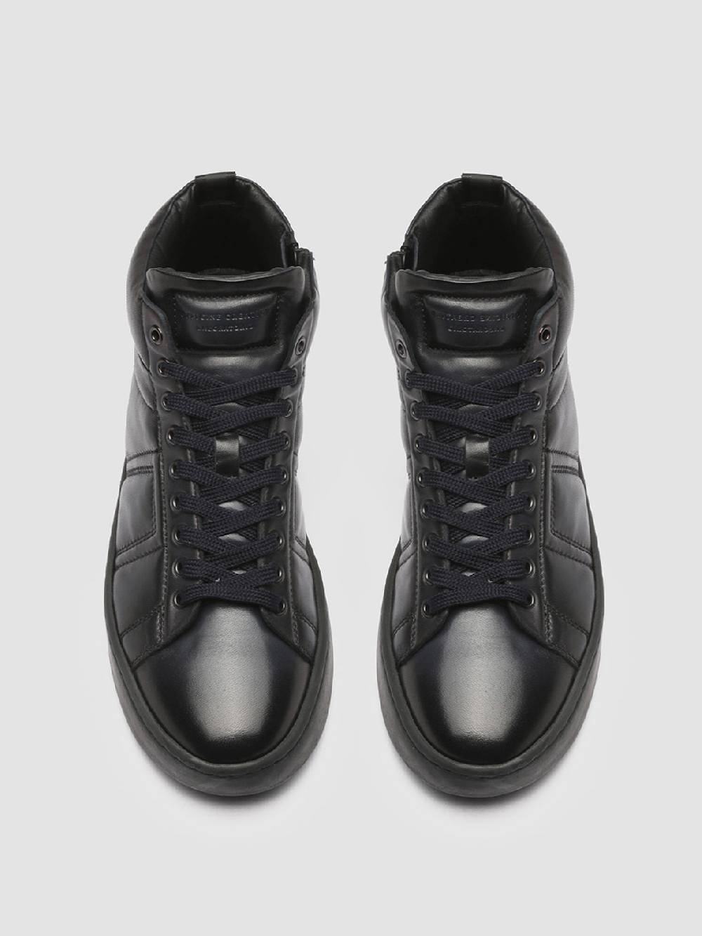 Officine Creative KILIM 002 Sneaker in Pelle Blu Moda