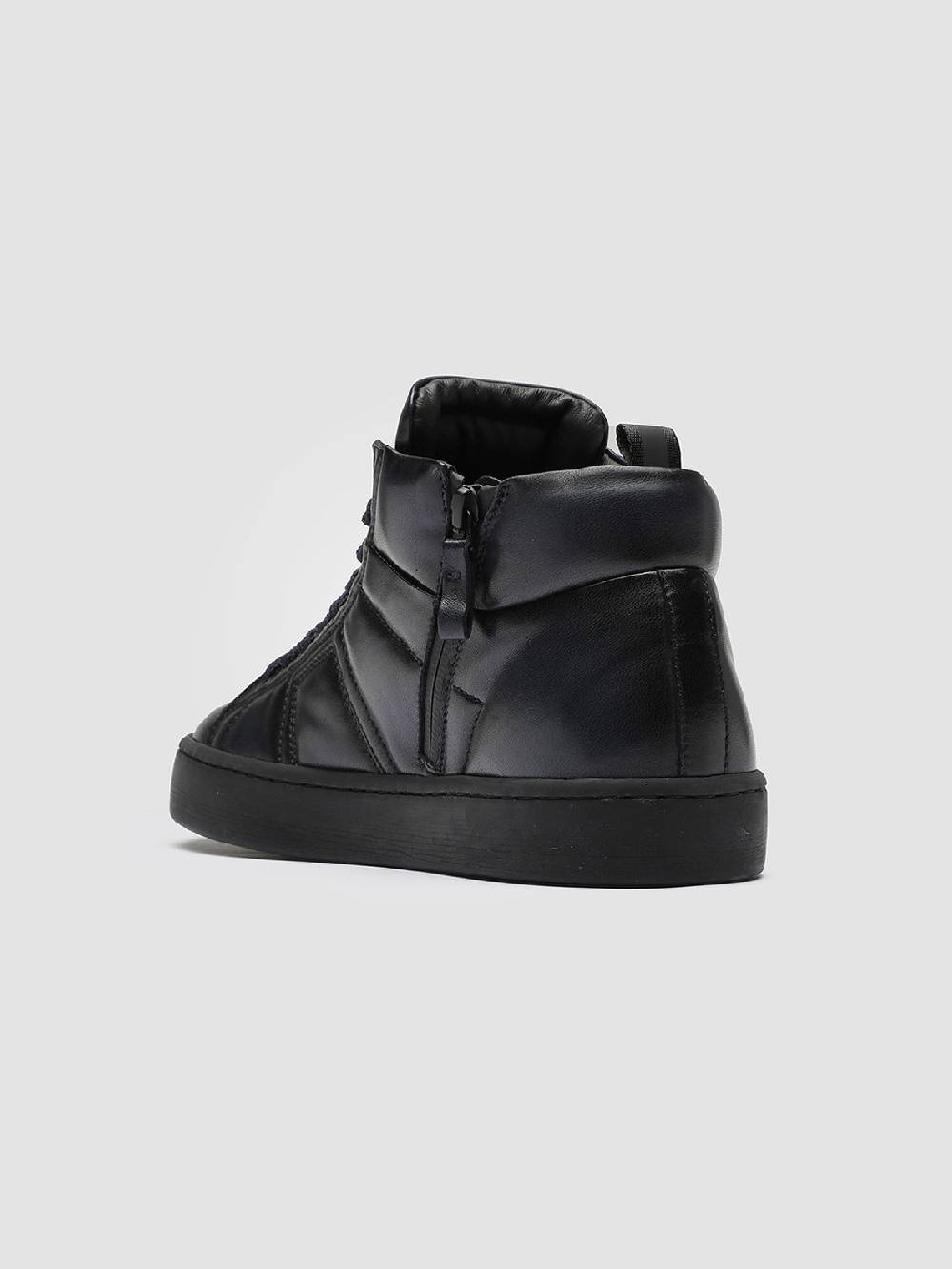 Officine Creative KILIM 002 Sneaker in Pelle Blu Moda