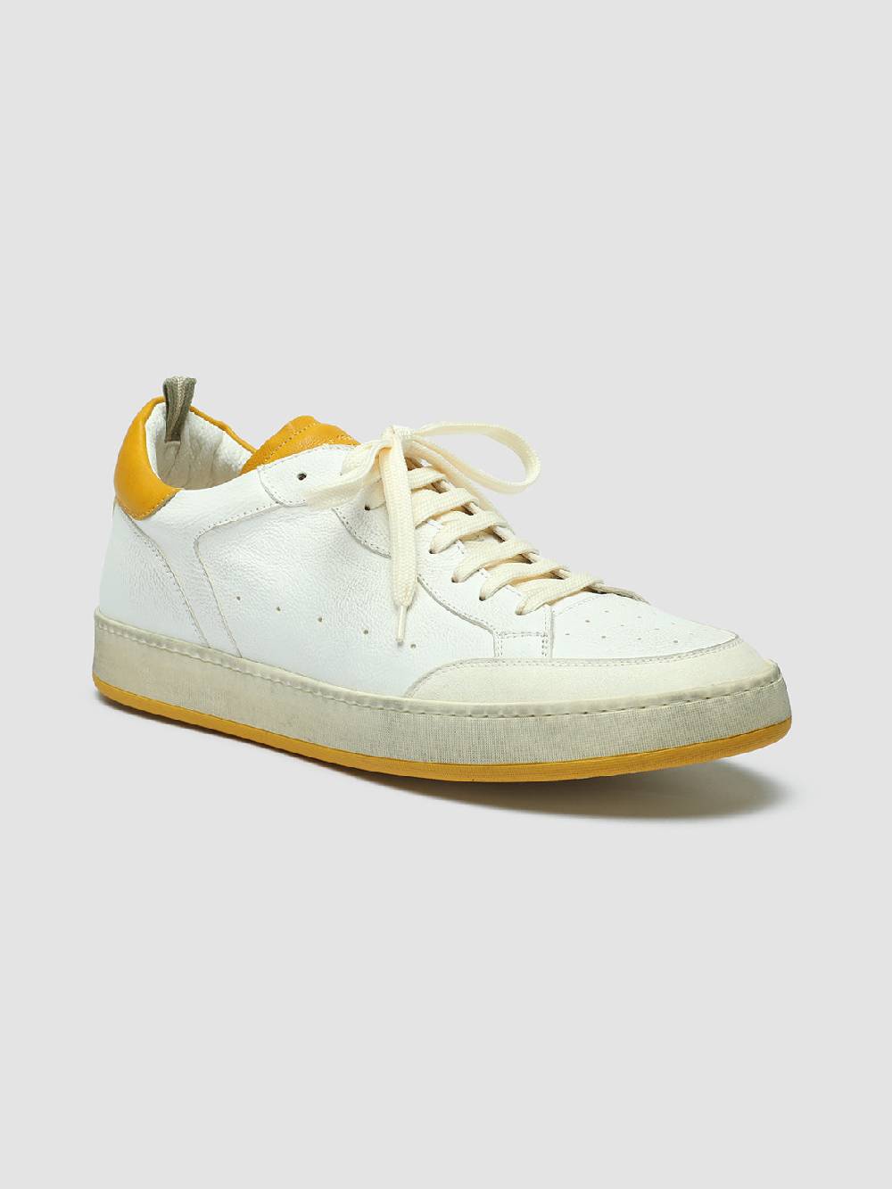 Officine Creative MAGIC 001 Sneakers in Pelle e Camoscio Bianco Online
