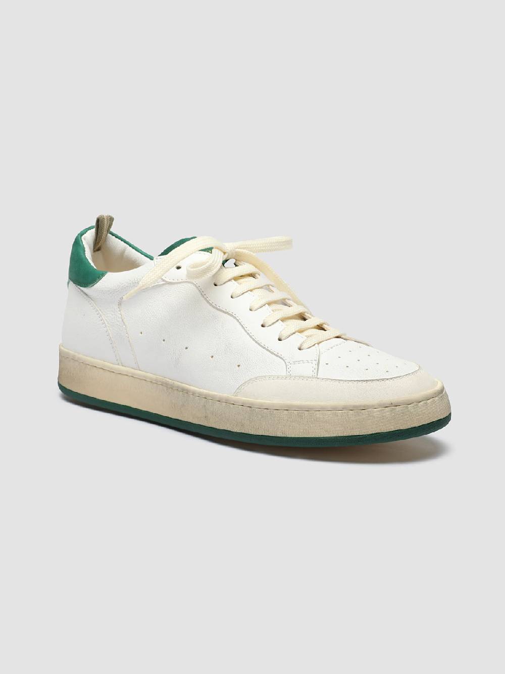 Officine Creative MAGIC 001 Sneakers in Pelle e Camoscio Bianco Qualità
