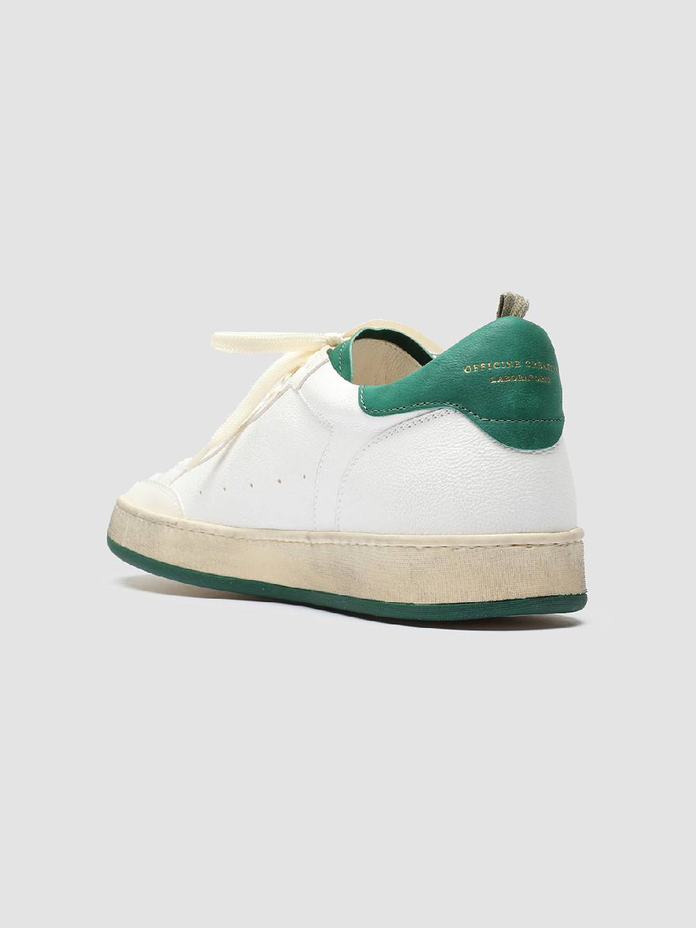 Officine Creative MAGIC 001 Sneakers in Pelle e Camoscio Bianco Qualità