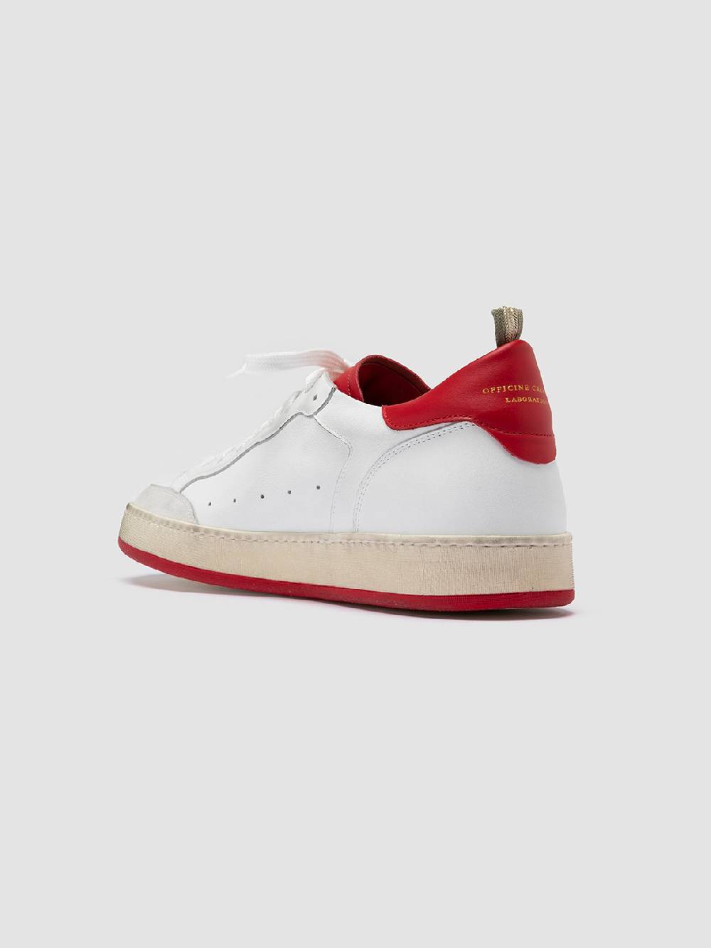 Officine Creative MAGIC 008 Sneakers Basse in Pelle e Camoscio Bianca Spedizione Gratuita