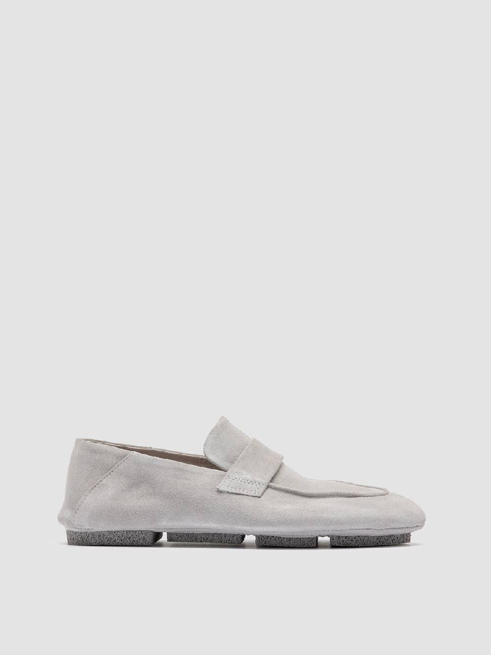 Officine Creative C-SIDE 101 Mocassini in Pelle Scamosciata Grigia