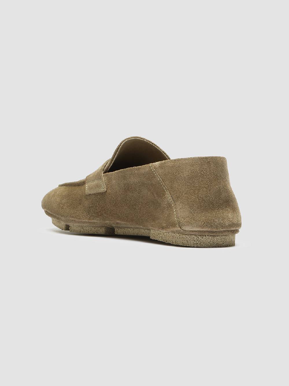 Officine Creative C-SIDE 101 Mocassini in Pelle Scamosciata Tortora Negozi Online