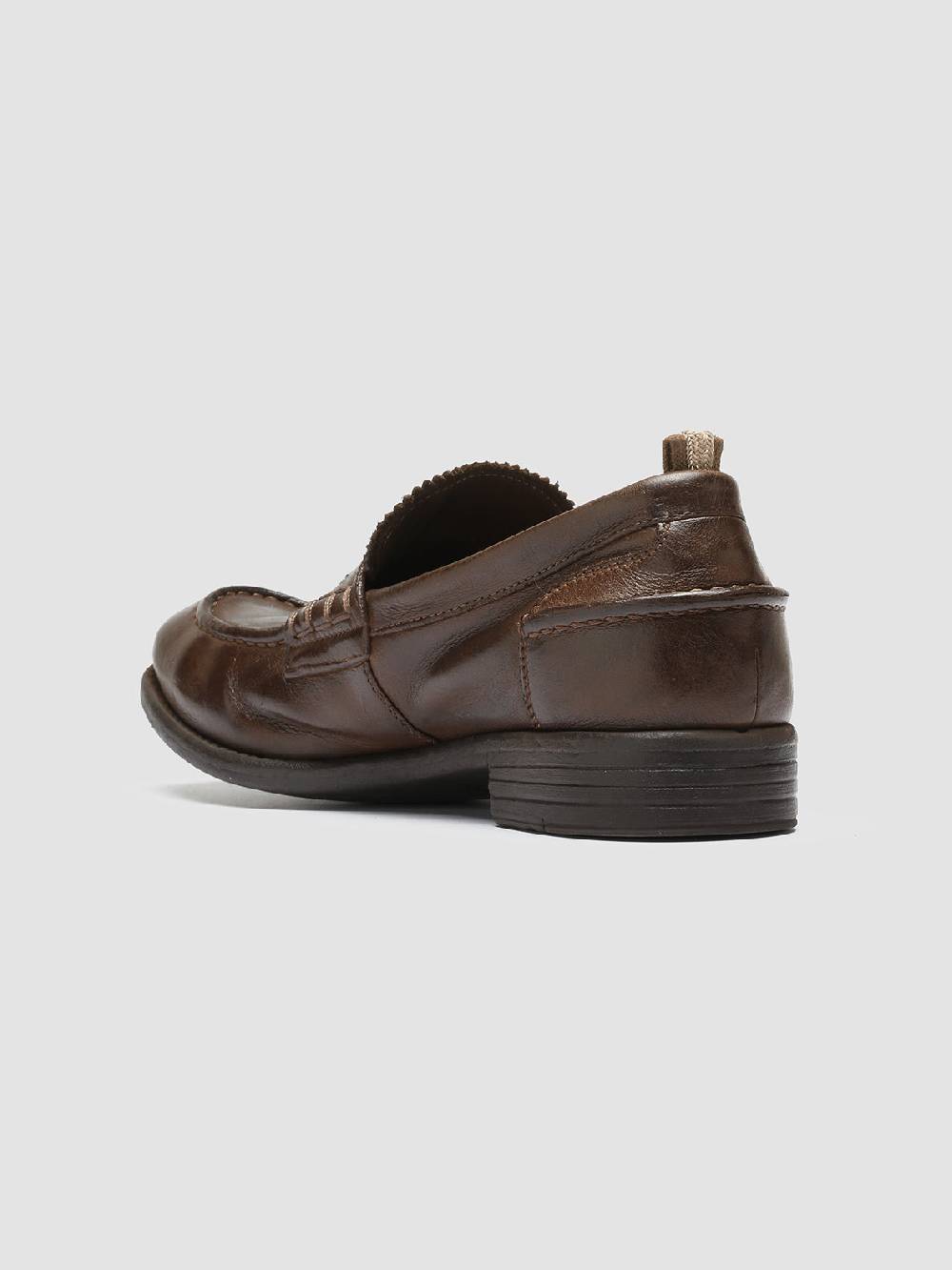Officine Creative CALIXTE 042 Mocassini Penny in Pelle Marrone Consegna Veloce