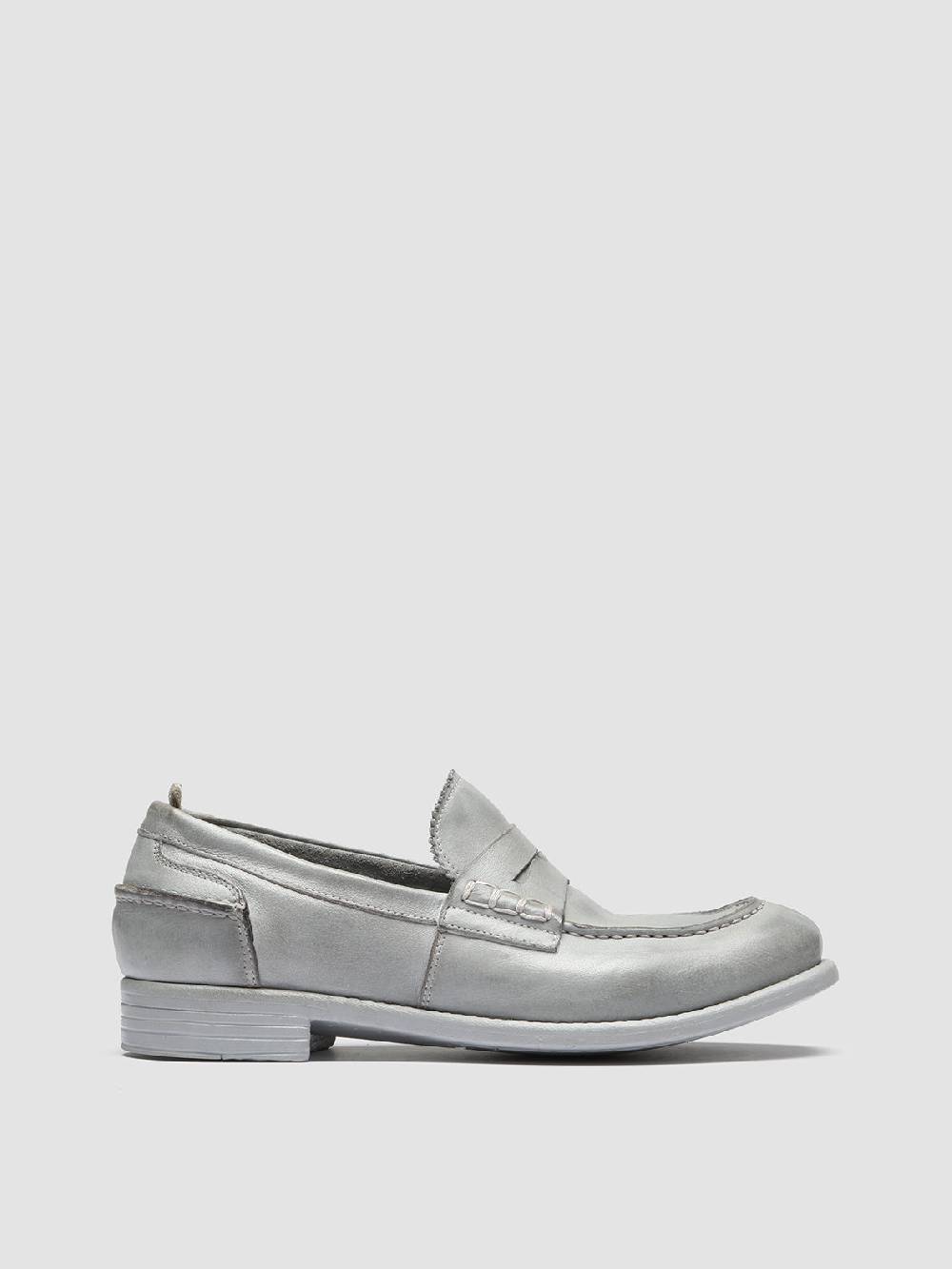 Officine Creative CALIXTE 042 Mocassini Penny in Pelle Grigia