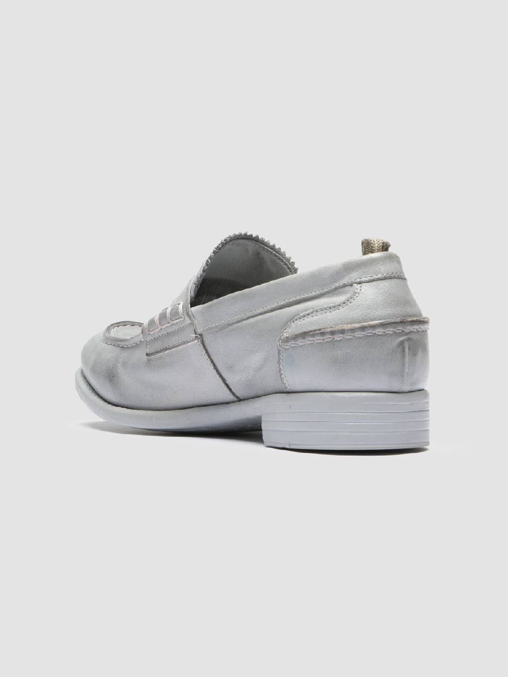 Officine Creative CALIXTE 042 Mocassini Penny in Pelle Grigia Promozione Limitata