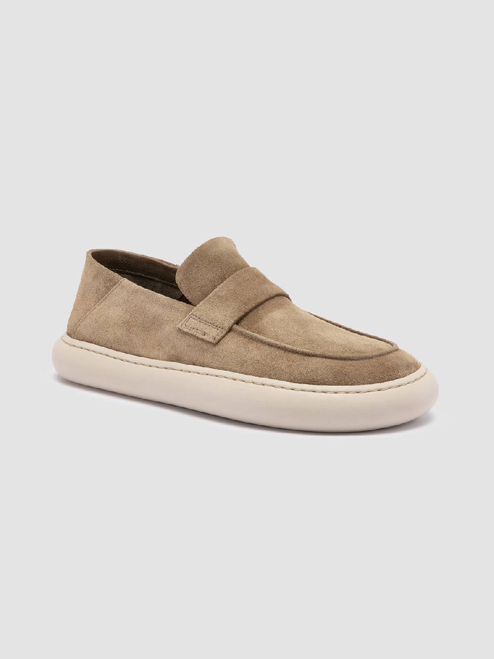 Officine Creative DINGHY 101 Sneakers Basse in Pelle Scamosciata Tortora Shopping Online