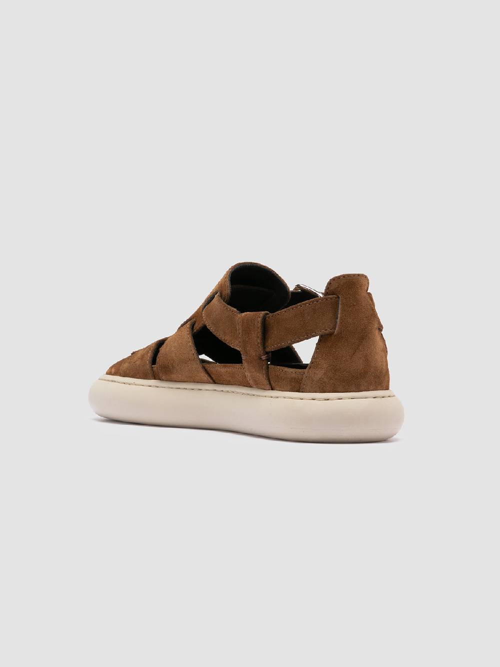 Officine Creative DINGHY 103 Sandali in Pelle Scamosciata Marrone Affare Del Giorno