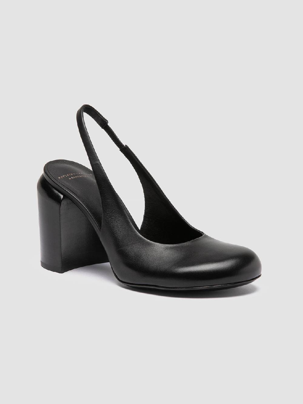 Officine Creative ESTHER 021 Sandali Slingback in Pelle Nera Convenienza