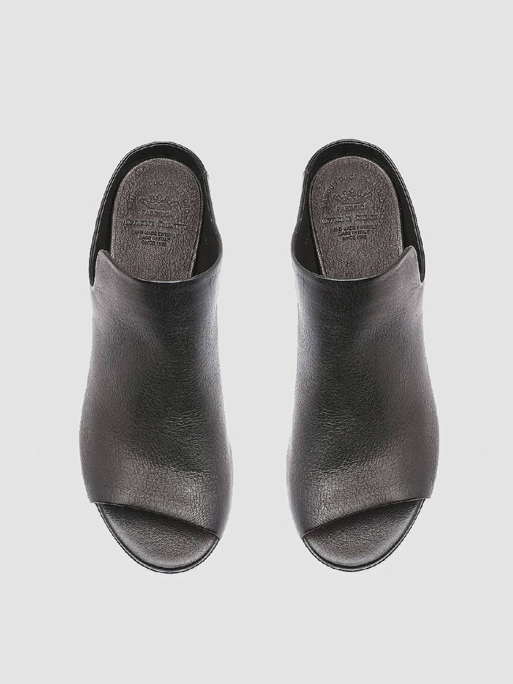 Officine Creative ADELE 003 Black Leather Sandals Saldi