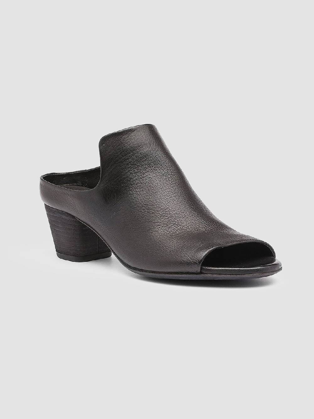 Officine Creative ADELE 003 Black Leather Sandals Saldi