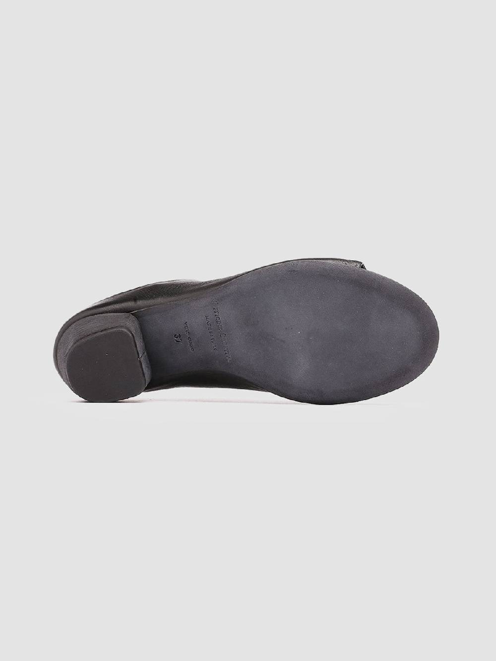 Officine Creative ADELE 003 Black Leather Sandals Saldi