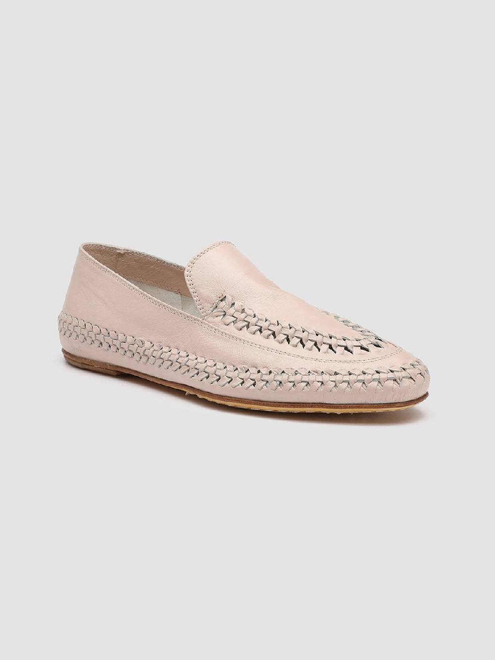 Officine Creative BESSIE 002 Mocassini in Pelle Rosa Offerte