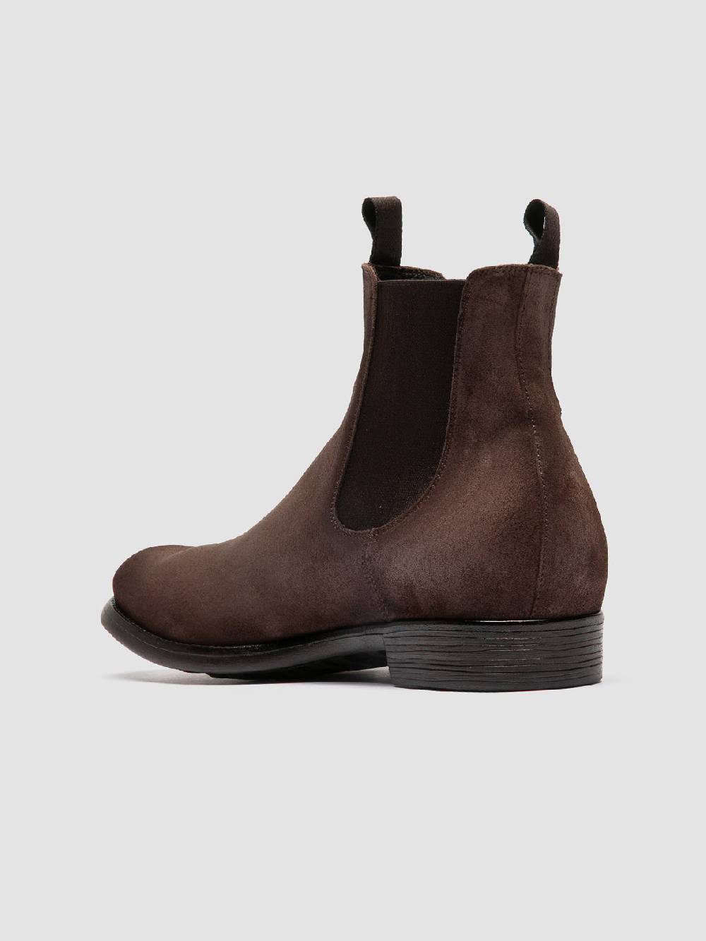Officine Creative CHRONICLE 002 Stivaletti Chelsea in Camoscio Tortora Vendita Economica