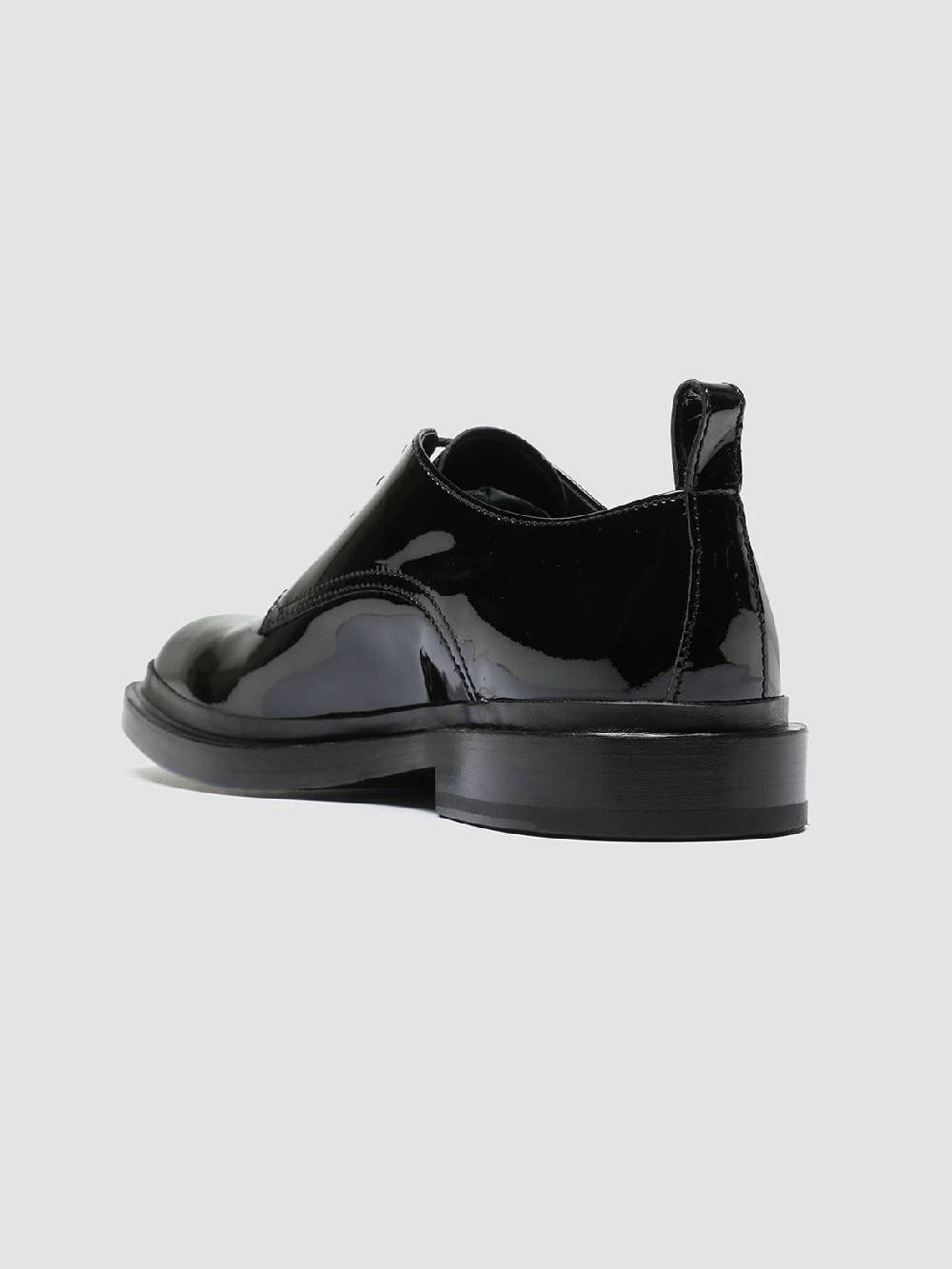 Officine Creative CONCRETE 003 Derby in Pelle Nera Vendite Flash
