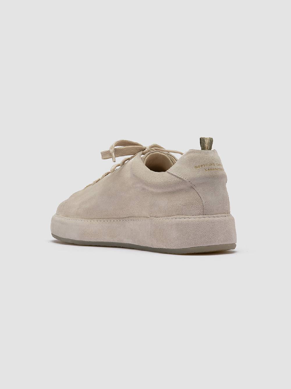 Officine Creative COVERED 001 Sneakers Basse in Pelle Scamosciata Grigia Nuovo