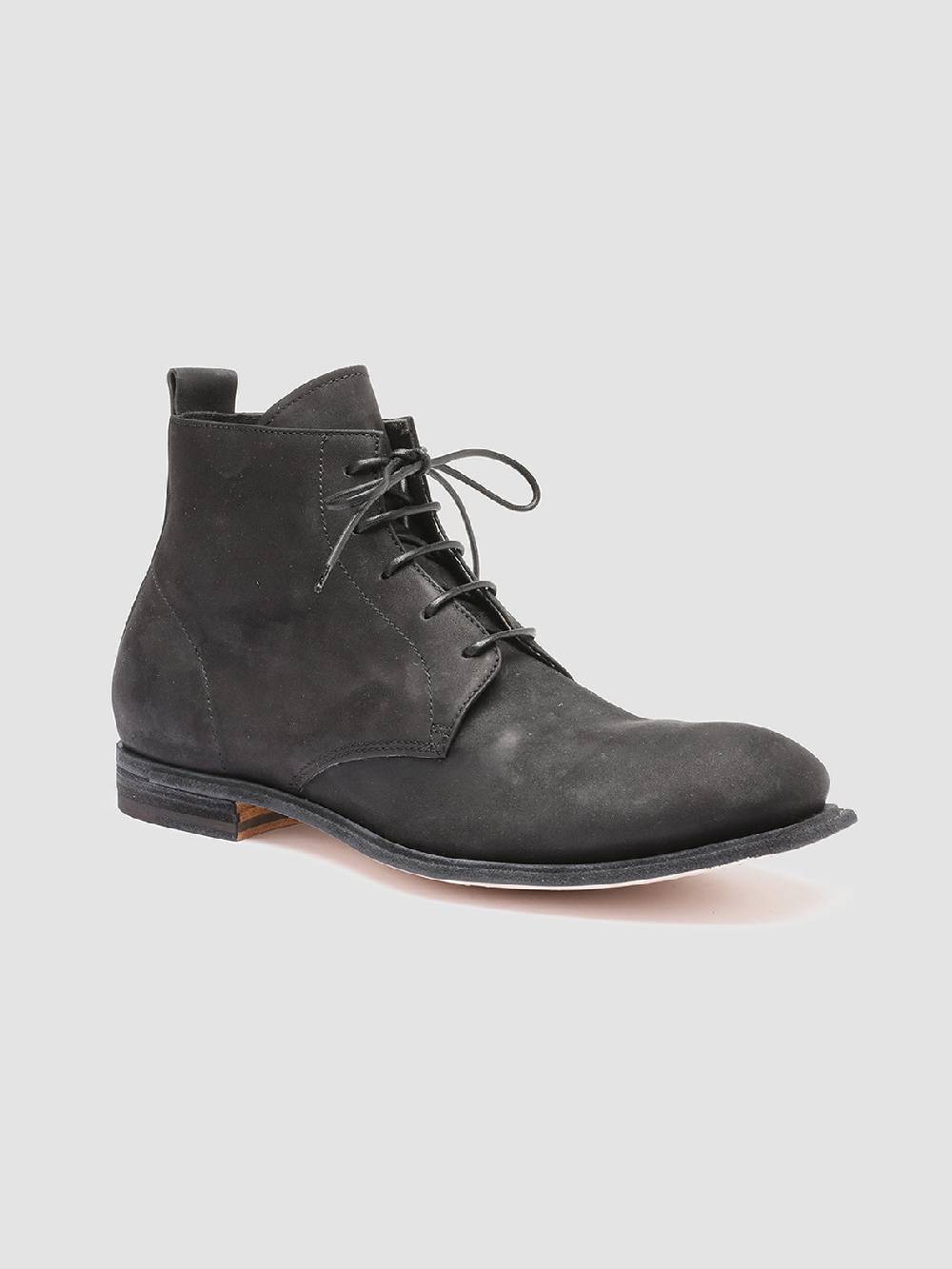 Officine Creative DURGA 002 Stivaletti in Pelle Scamosciata Nera Qualità