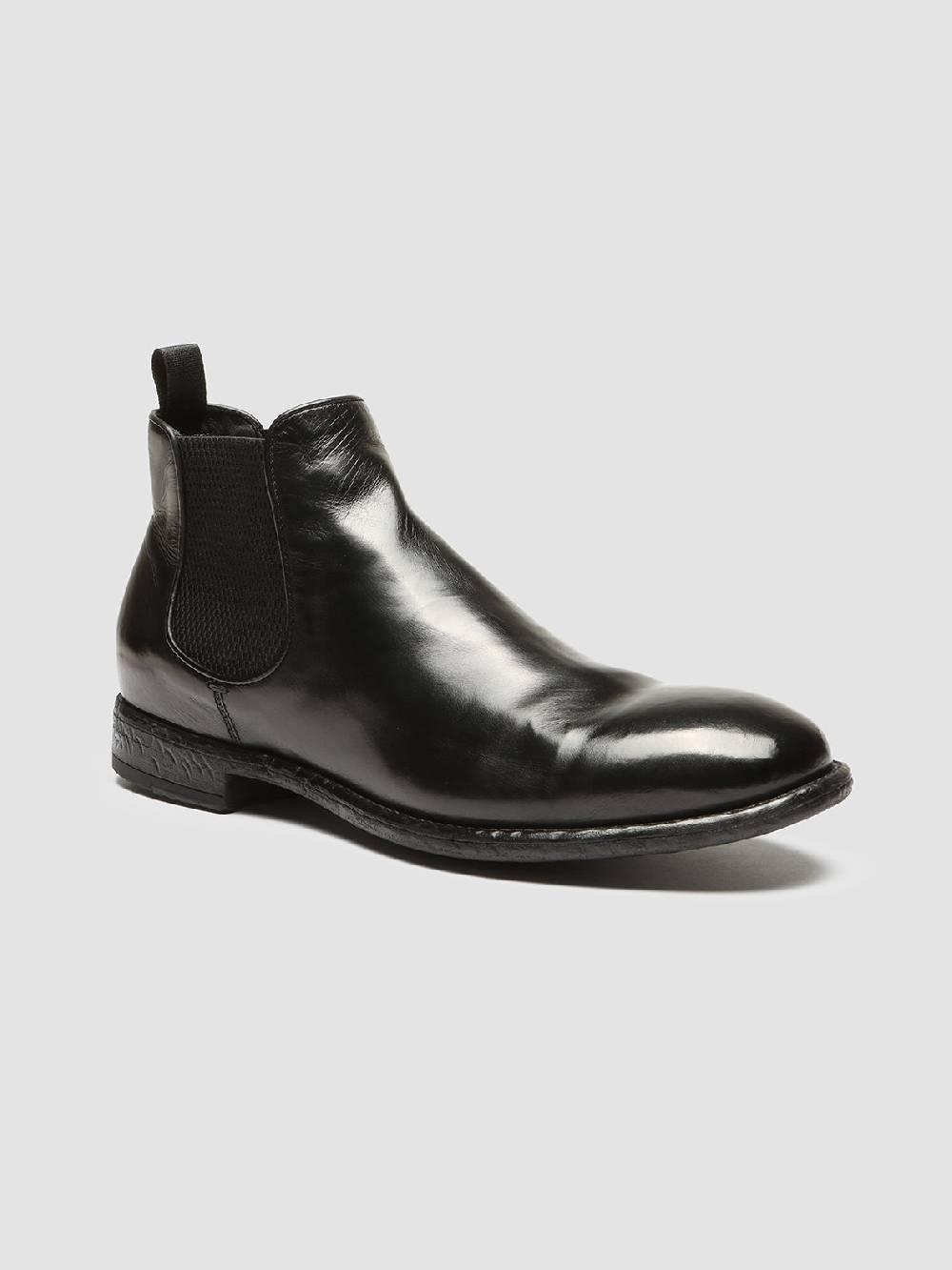 Officine Creative EMORY 012 Stivaletti Chelsea in Pelle Nera Vendita