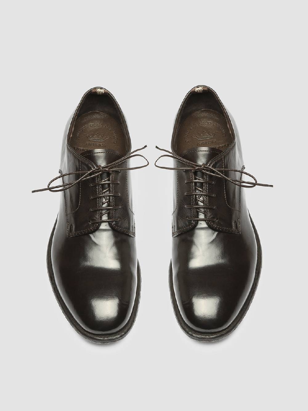 Officine Creative EMORY 022 Derby in Pelle Marrone Qualità Garantita