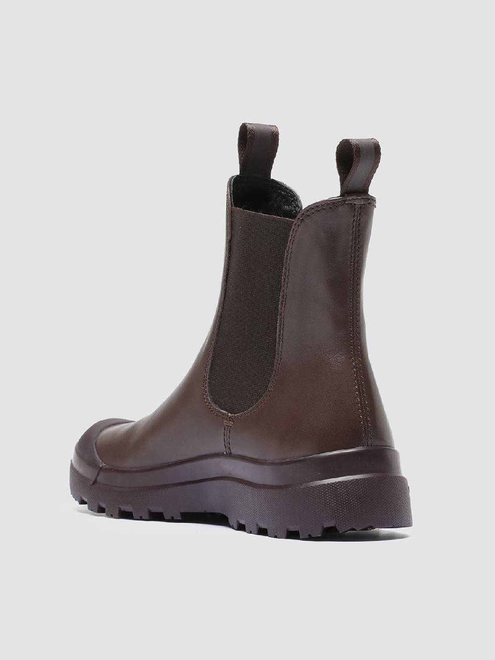 Officine Creative PALLET 107 Stivaletti Chelsea in Pelle Bordeaux Shopping Online