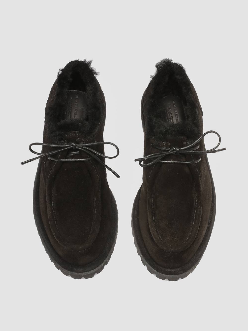 Officine Creative SPECTACULAR W 106 Derby in Pelle Scamosciata Nera In Vendita