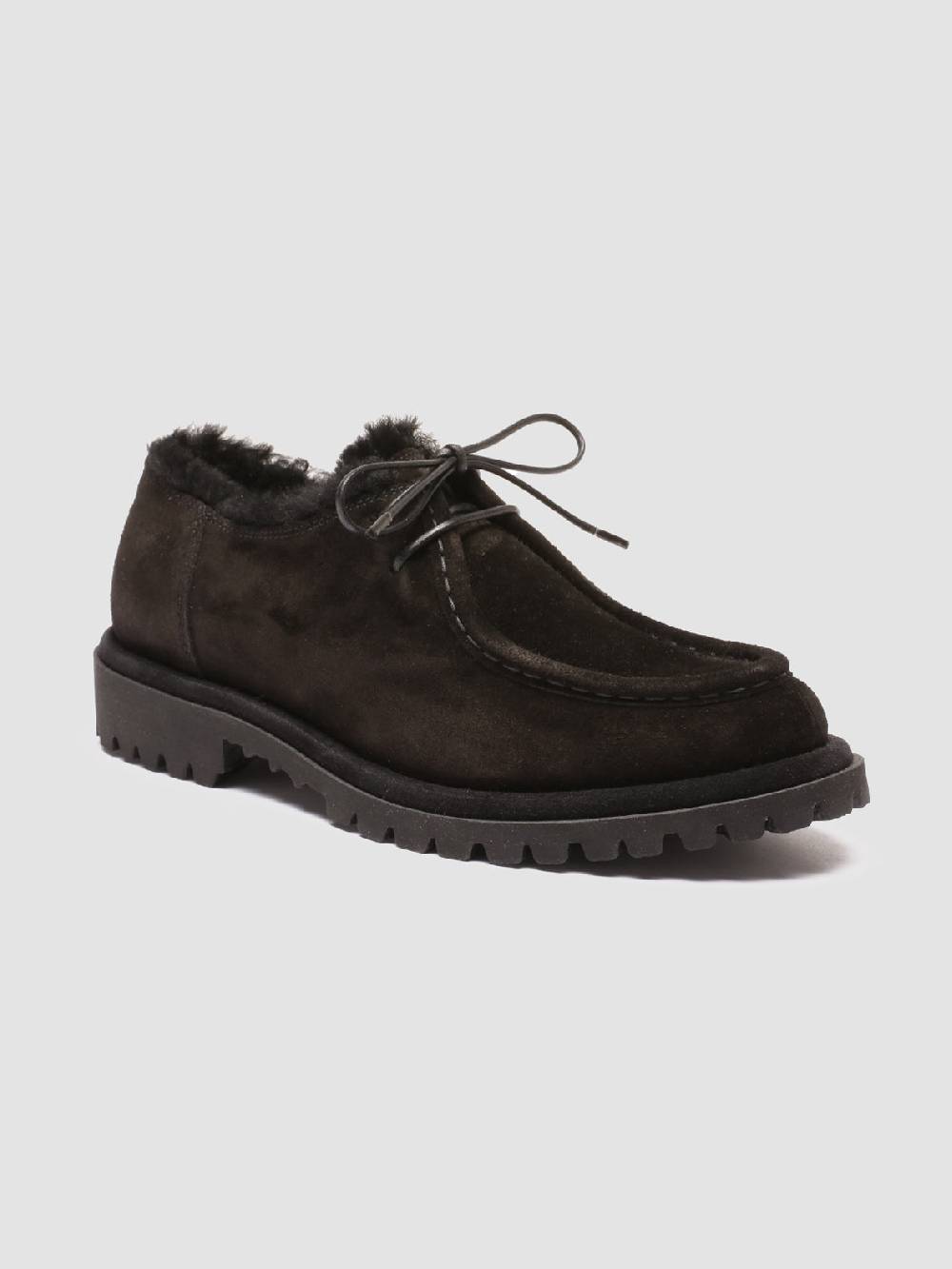 Officine Creative SPECTACULAR W 106 Derby in Pelle Scamosciata Nera In Vendita