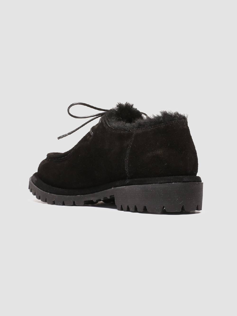 Officine Creative SPECTACULAR W 106 Derby in Pelle Scamosciata Nera In Vendita