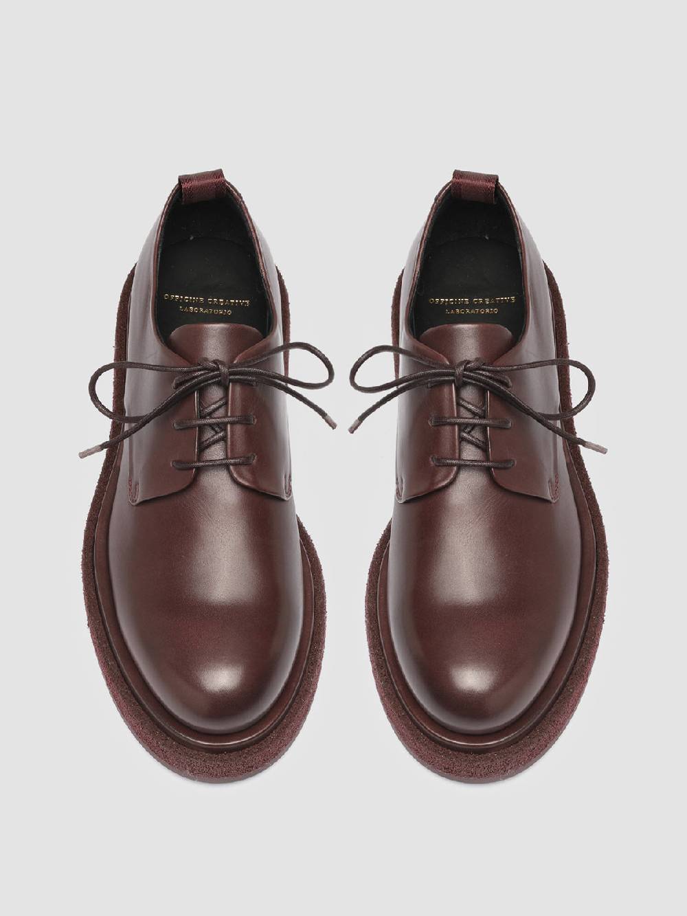 Officine Creative TONAL 100 Derby in Pelle Bordeaux Offerte