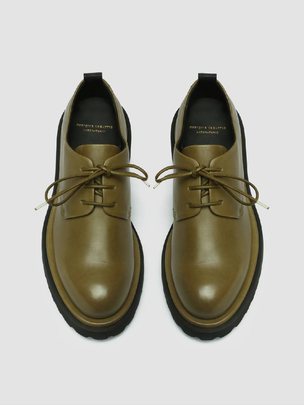 Officine Creative TONAL 100 Derby in Pelle Verde Hotsell