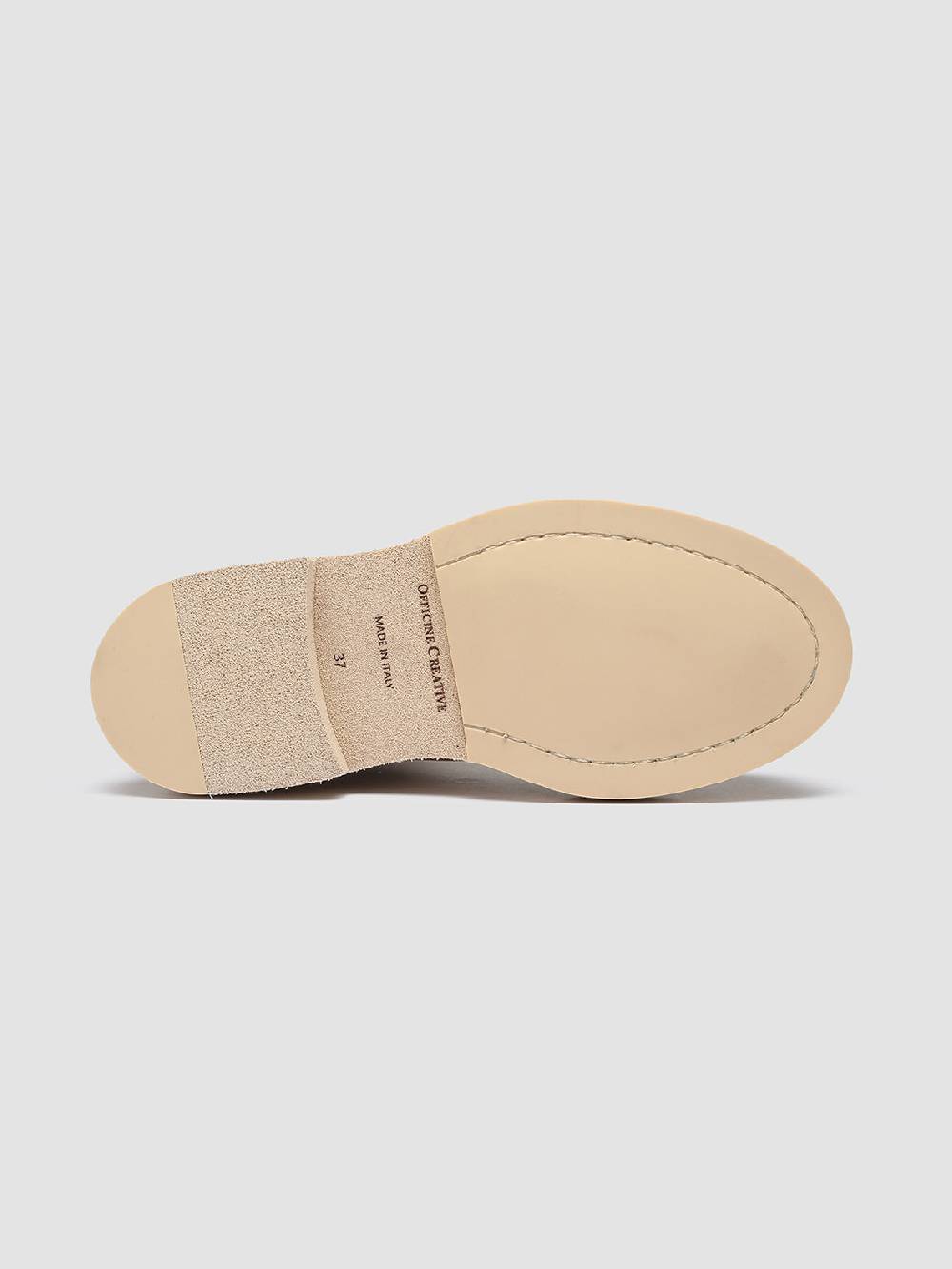 Officine Creative TONAL 105 Stivaletti Chelsea in Pelle Avorio Vendita Economica
