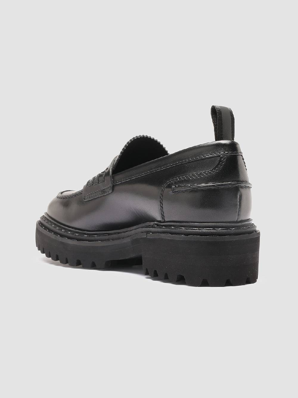 Officine Creative PROVENCE 023 Mocassini in Pelle Nera Vendite Flash