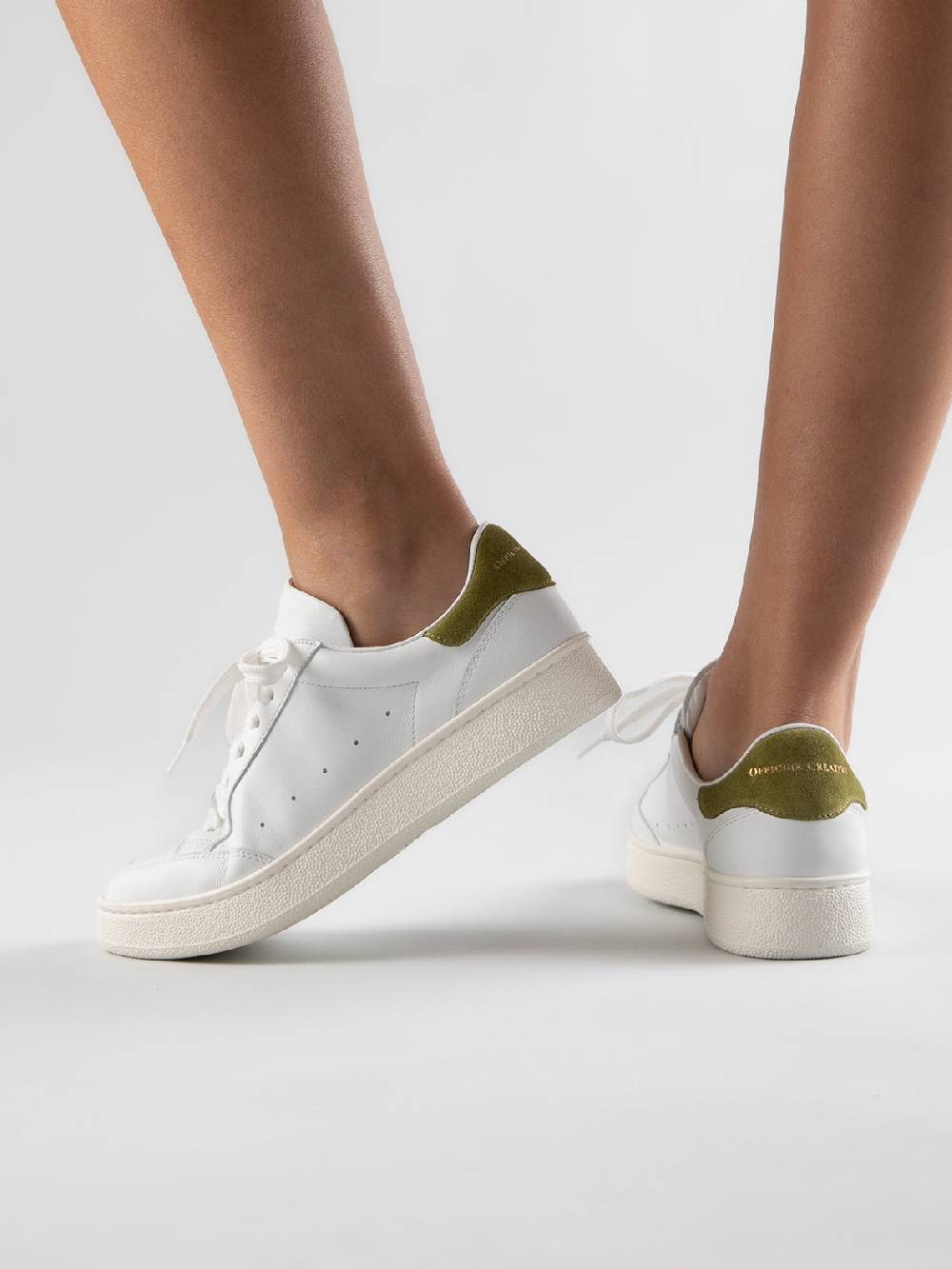 Officine Creative MOWER 109 Sneakers in Pelle Bianca Moda