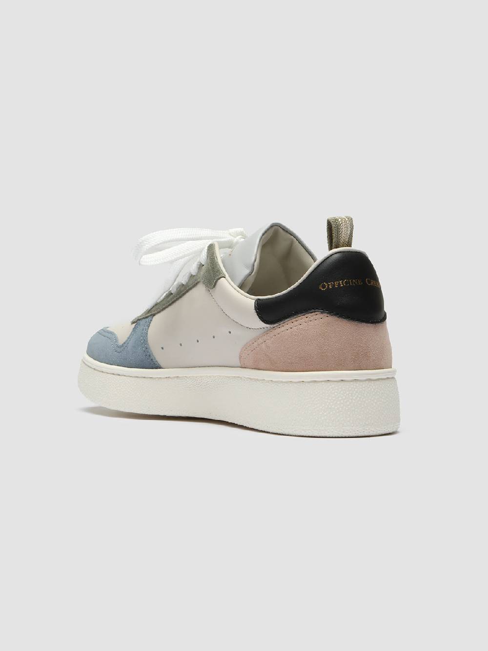 Officine Creative MOWER 110 Sneakers in Pelle e Camoscio Bianco 2025