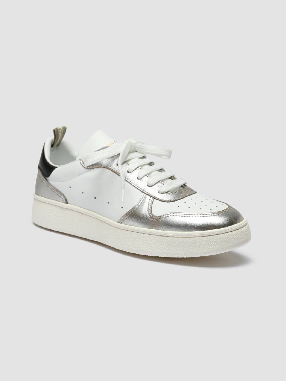Officine Creative MOWER 110 Sneakers in Pelle Bianca In Linea