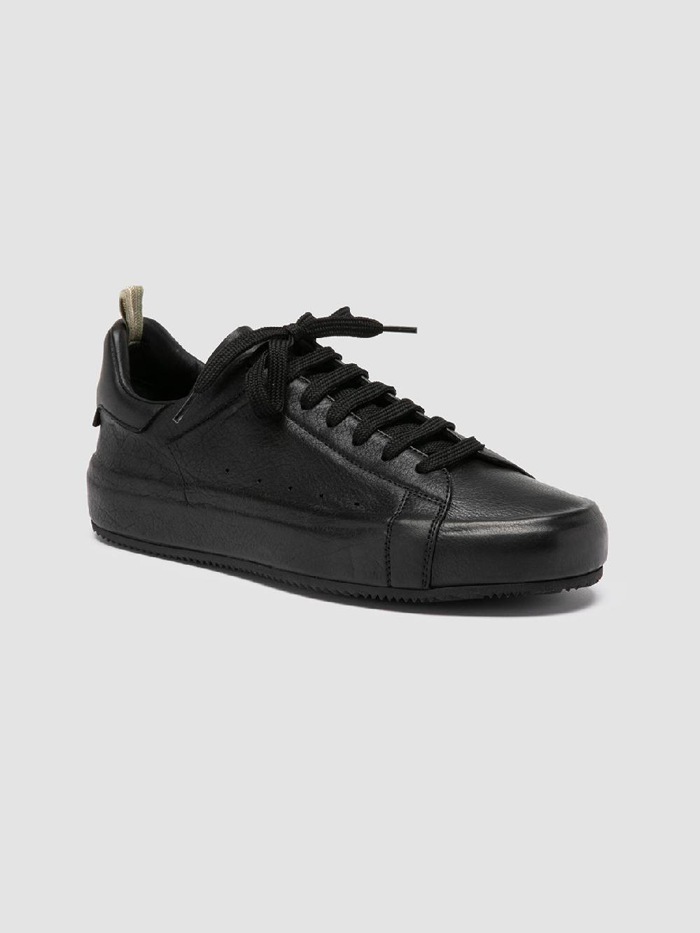 Officine Creative PRIMARY 101 Sneakers in Pelle Nera Vendita