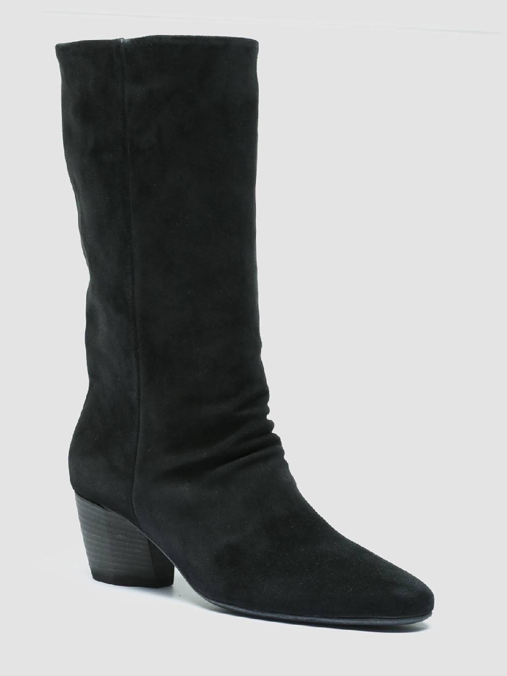 Officine Creative BETH 010 Stivali in Pelle Scamosciata Nera Consegna Veloce