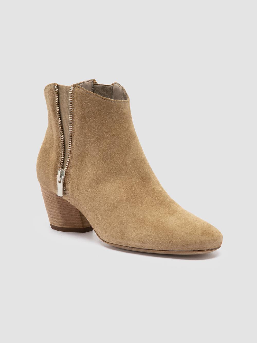 Officine Creative BETH 012 Stivaletti Chelsea in Pelle Scamosciata Marrone Promozione Limitata