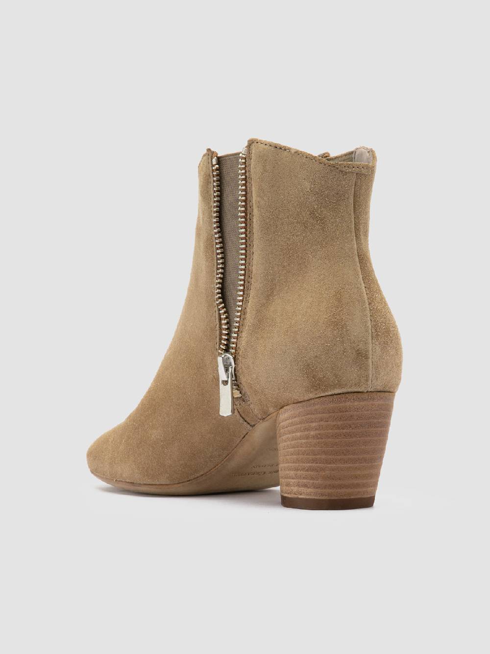 Officine Creative BETH 012 Stivaletti Chelsea in Pelle Scamosciata Marrone Promozione Limitata