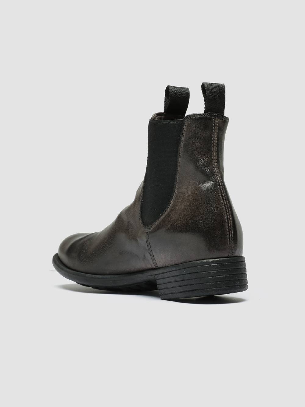 Officine Creative CALIXTE 004 Stivaletti Chelsea in Pelle Grigia Affare Del Giorno