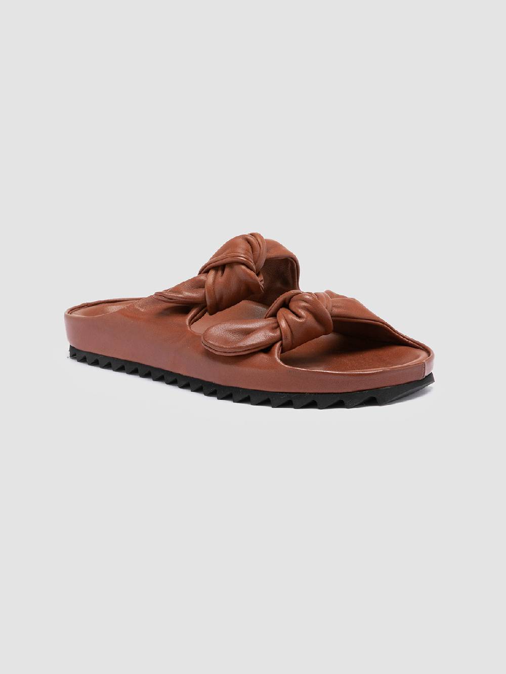 Officine Creative PELAGIE 010 Sandali in Pelle Marrone Sottocosto