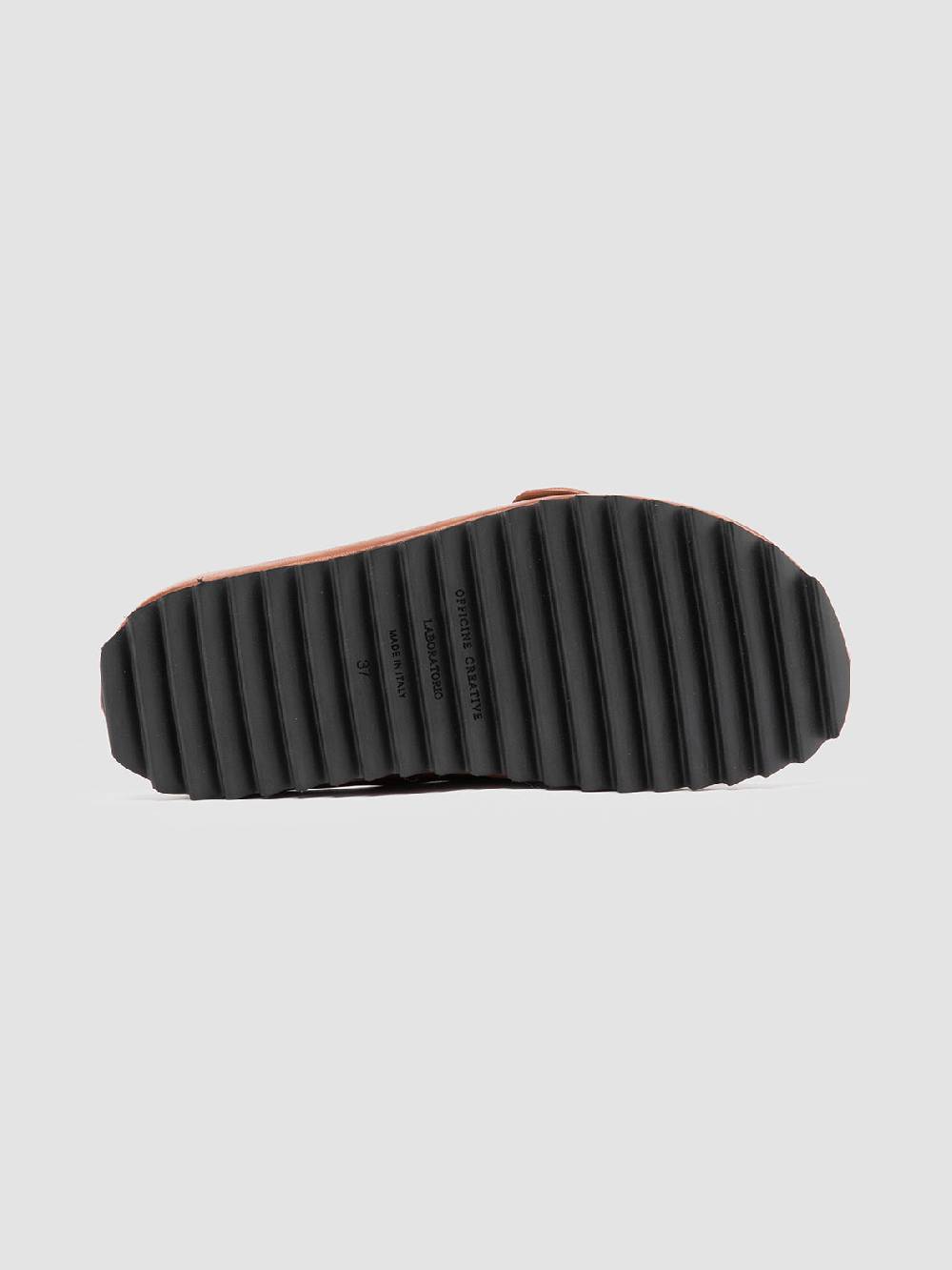 Officine Creative PELAGIE 010 Sandali in Pelle Marrone Sottocosto