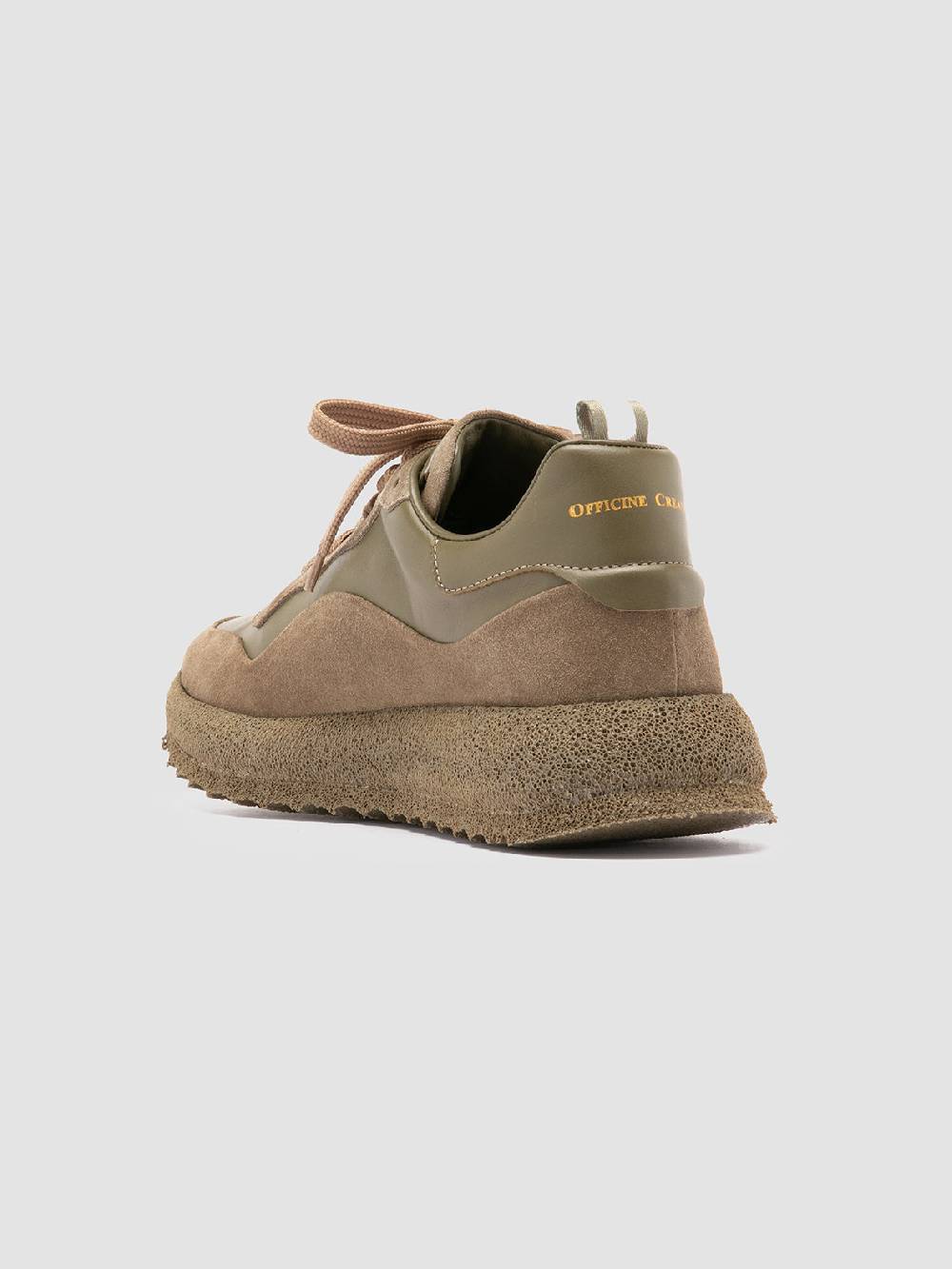 Officine Creative RACE RUBREX 101 Sneakers Basse in Pelle e Camoscio Verde Convenienza