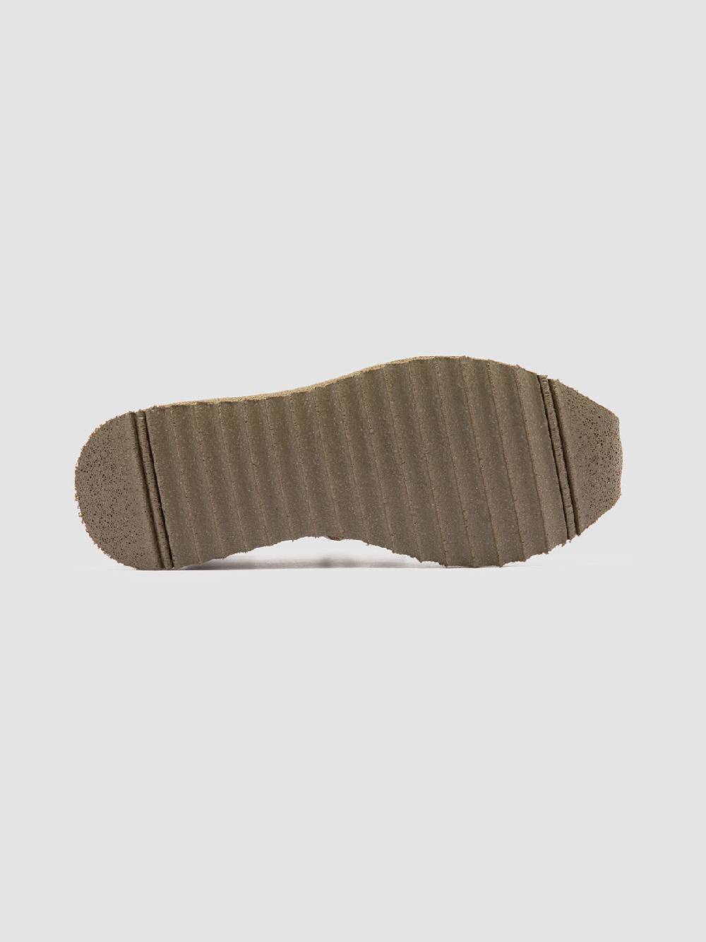 Officine Creative RACE RUBREX 101 Sneakers Basse in Pelle e Camoscio Verde Convenienza