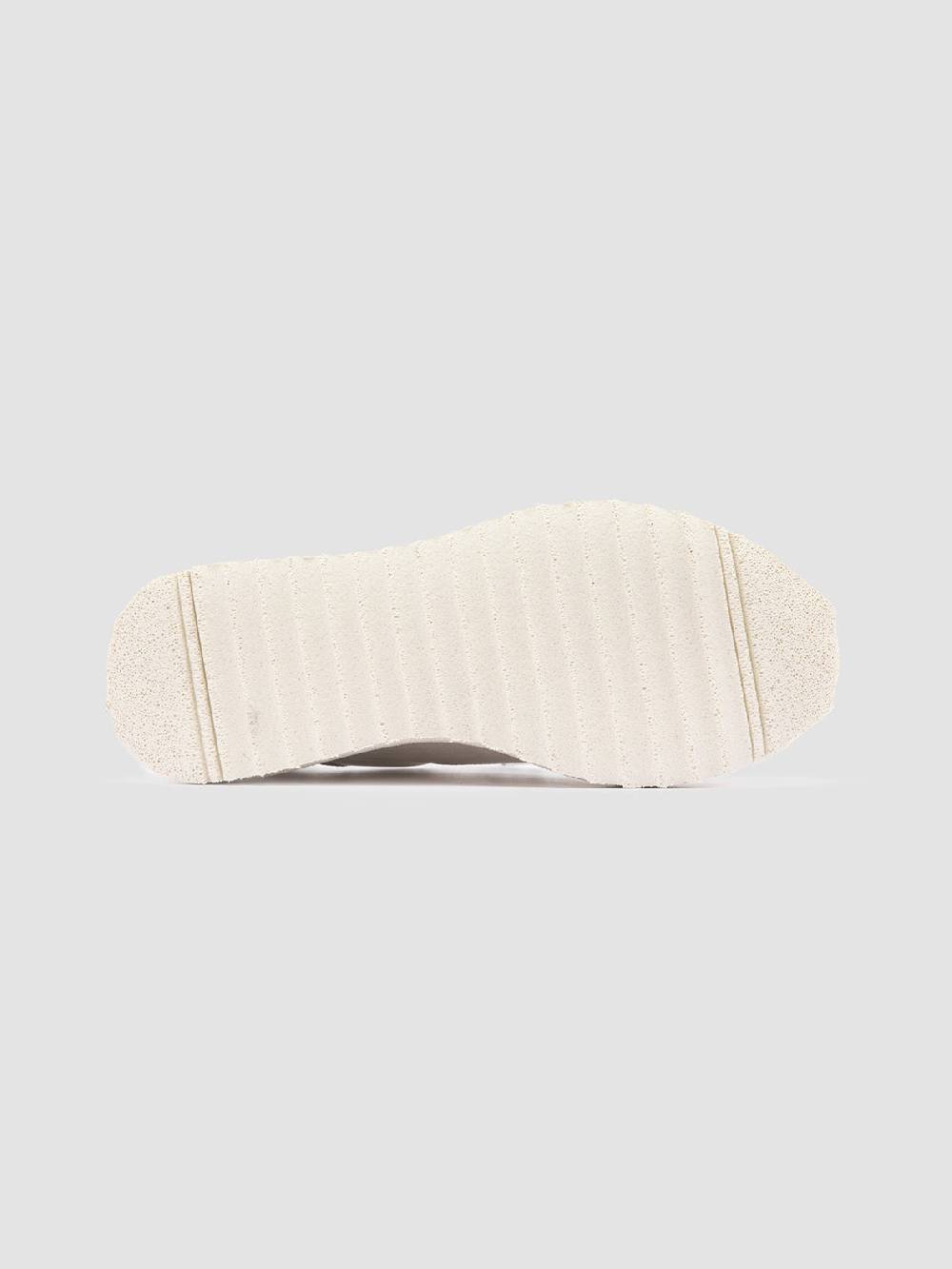 Officine Creative RACE RUBREX 101 Sneakers Basse in Pelle e Camoscio Bianca Presa