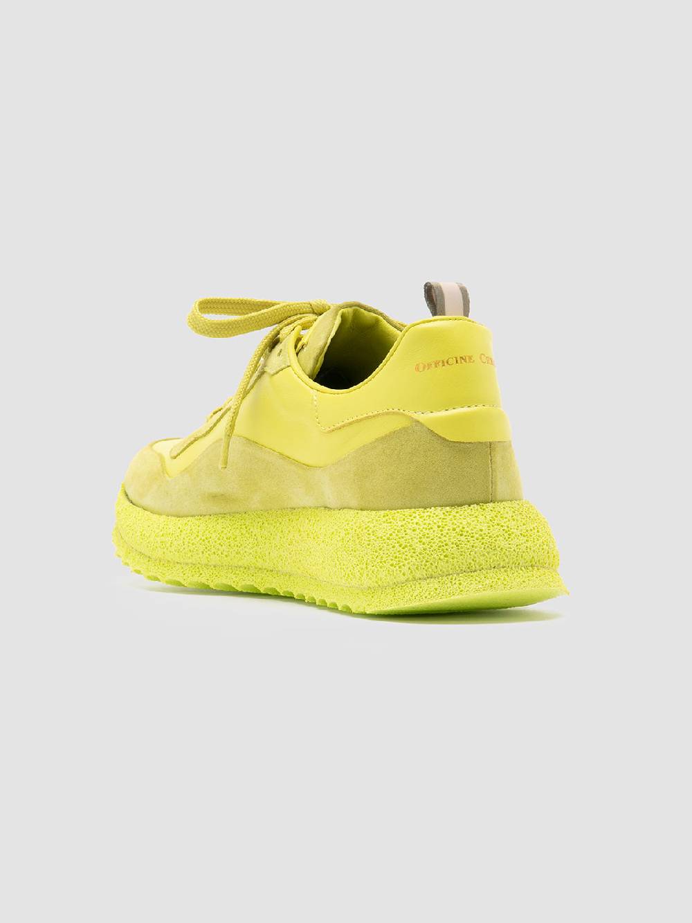 Officine Creative RACE RUBREX 101 Sneakers Basse in Pelle e Camoscio Gialla Convenienza