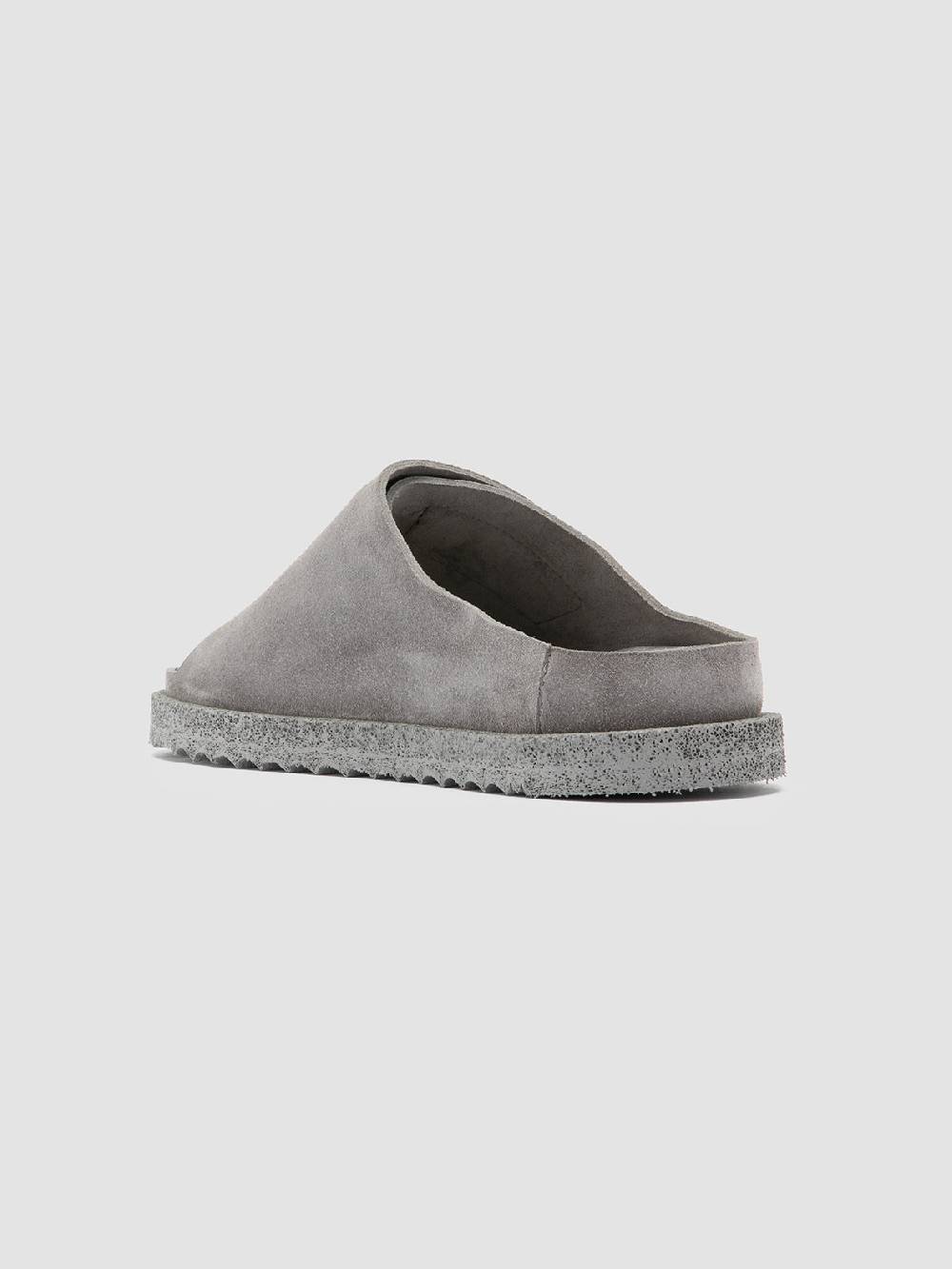 Officine Creative SANDS 106 Sandali Slide in Pelle Scamosciata Grigia Online