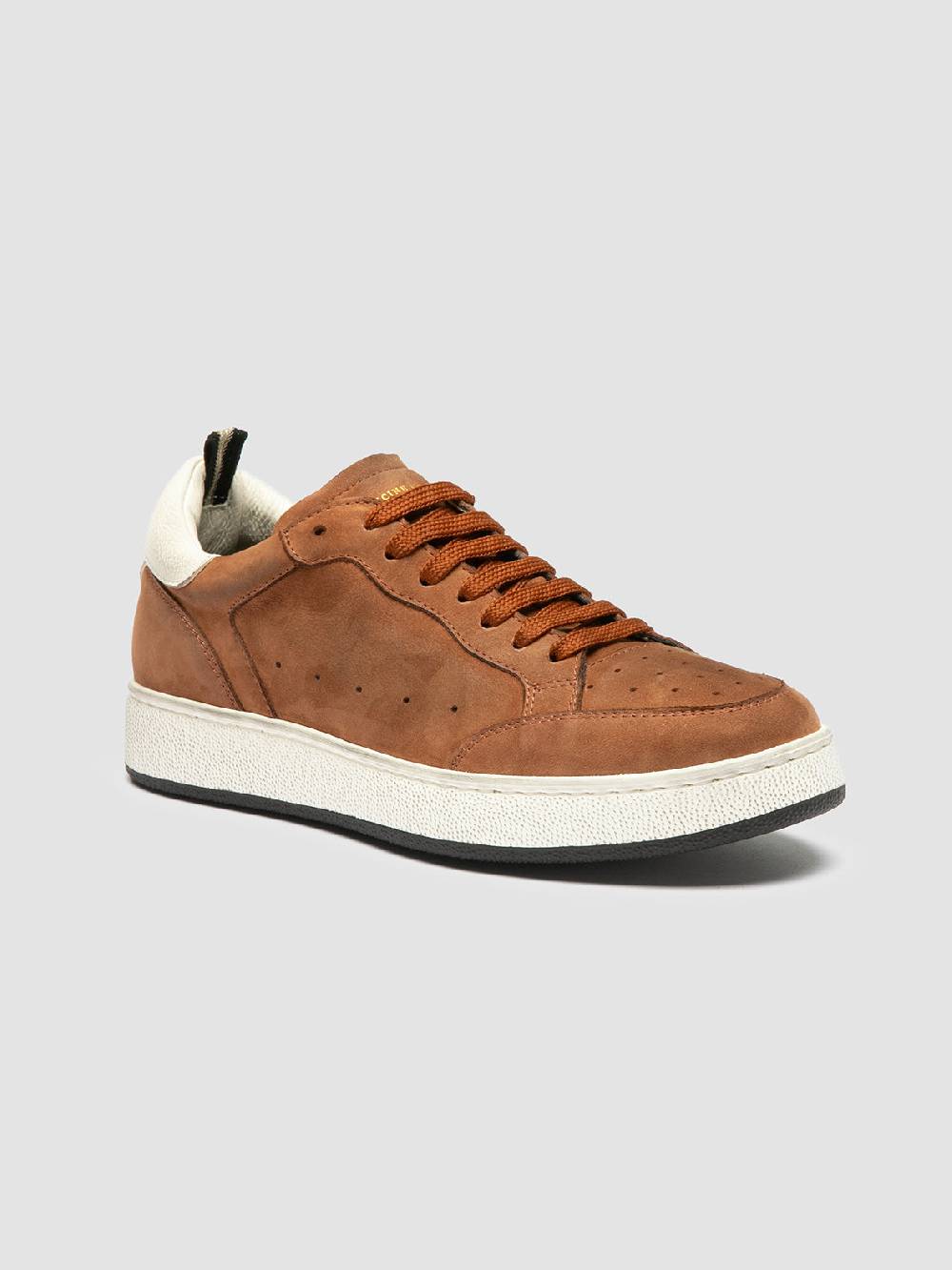 Officine Creative THE ANSWER 102 Sneaker Basse in Nabuk Marrone Outlet